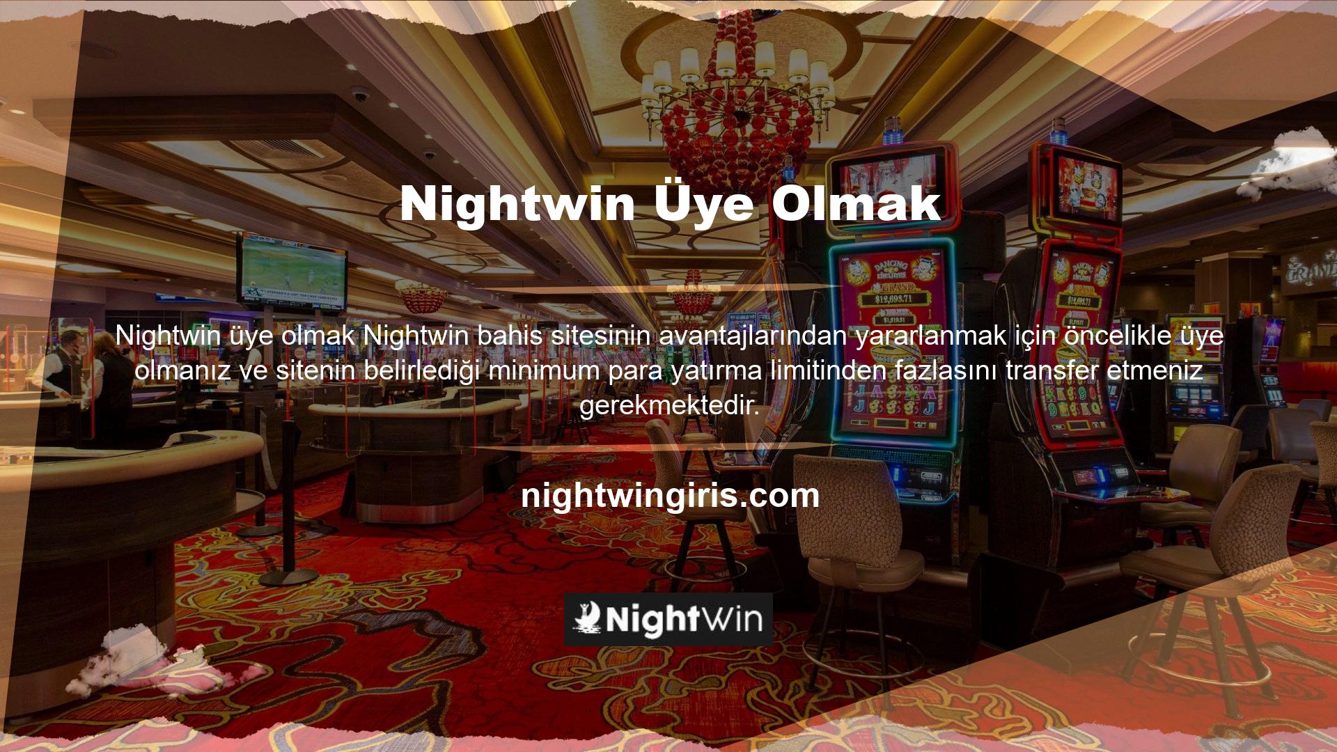 Nightwin Bahis Sitesi, mevcut bahis oranlarını dilediği zaman Kullanıcıya bildirimde bulunmaksızın değiştirme hakkını saklı tutar
